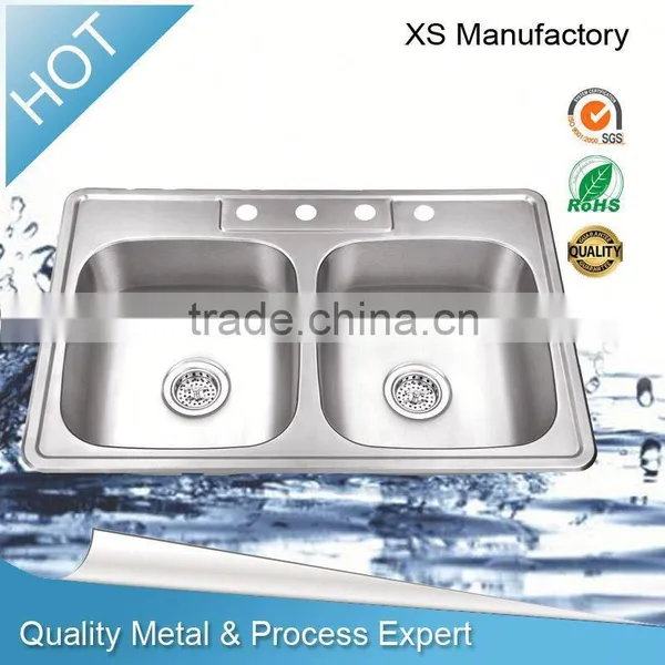 Hotel Double Bowl Washing Sink in China photo-6