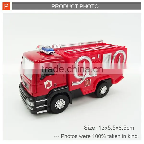 High Quality Pull Back Die Cast Toy Fire Engine Truck for Sale photo-5