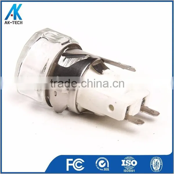 T300 Small White Lamp Base Porcelain Oven Lampholder , Light Socket Type photo-3