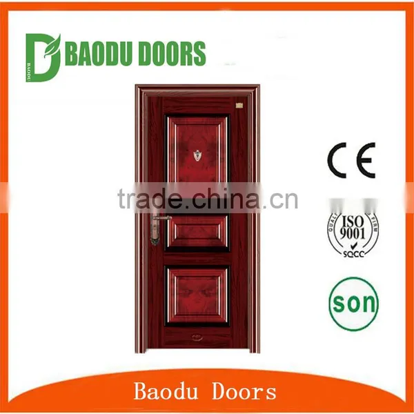 High Quality Indian Iron Single Door Designs Steel Security Door photo-5