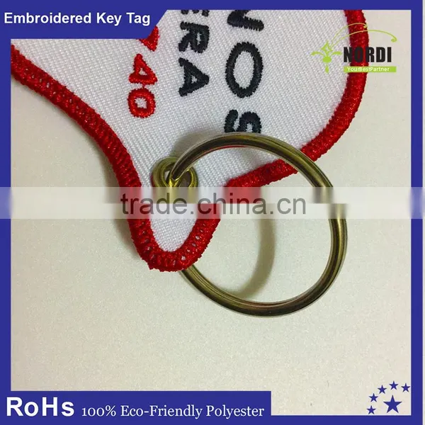 Promotional Embroidery Keychain/felt Keyring/ Fabric Key Tag/High Quality In Cheap Price photo-4