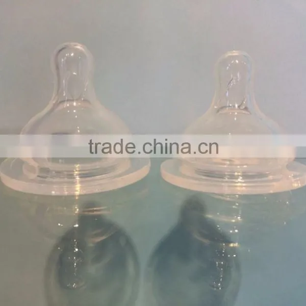 Momy Realistic Teat Wide Neck Silicone Baby Water Bottle Nipples photo-4