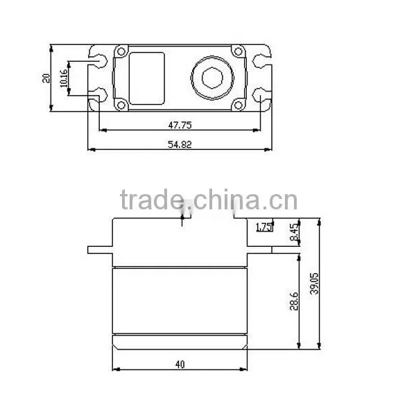 K-power DHV825 20Kg 180 Degree Titanium Gear Metal Servo photo-5