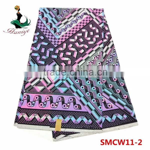 2016 Fashion Real Wax Fabric African Printed Wax Fabric SMCW14 High Quality photo-4