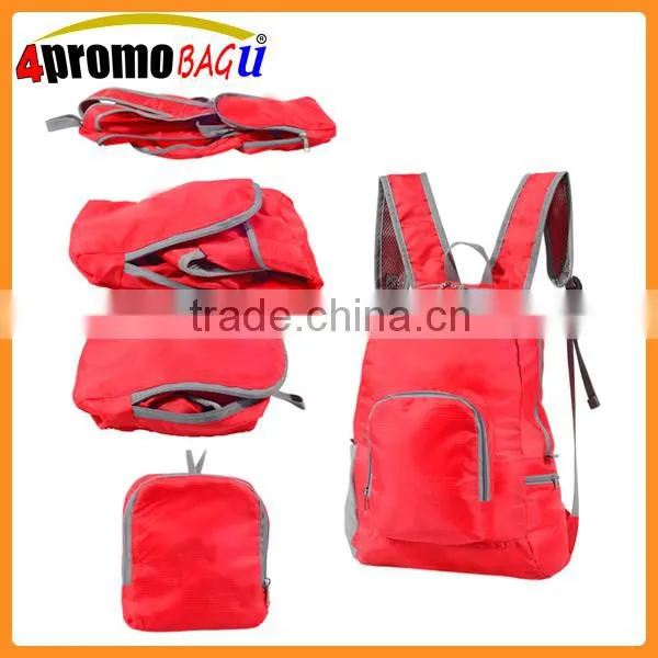 Quanzhou Factory Foldable Bag Fold up Backpack School Bag photo-5