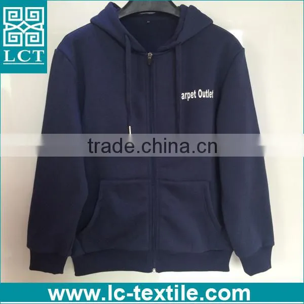 2016 no Minimum Promotional Customized Zip up Cotton Hoodies LCTH-001 photo-5
