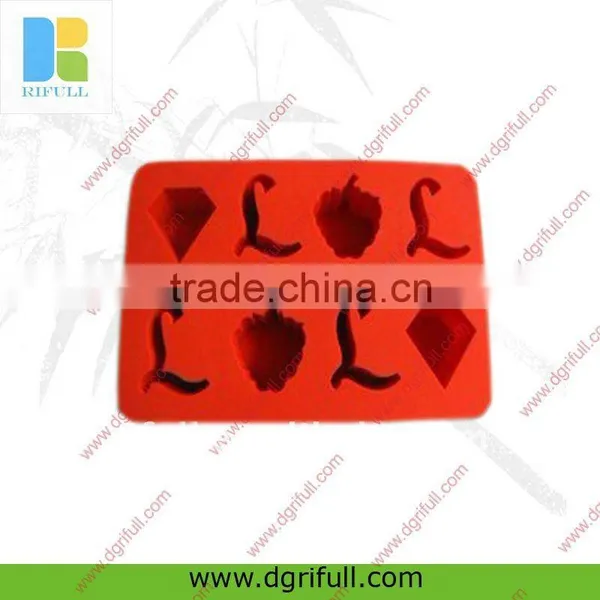 Cute Strawberry Silicone Ice Cube Mold