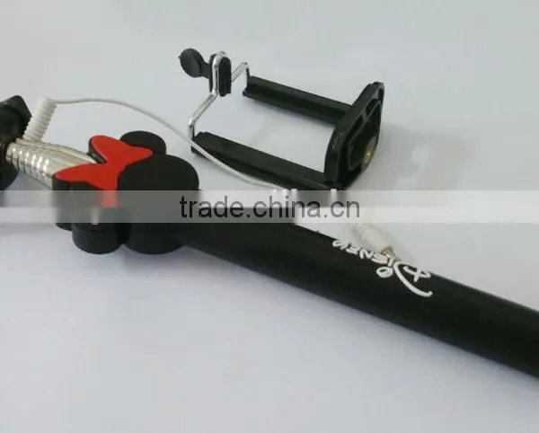 2015 Fashion Mini Foldable Monopod,Cable Take Pole Selfie Stick,Monopod Selfie-stick in Promotion! photo-3