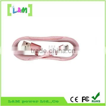 Metal Head Nylon Fiber USB Cable for IPhone /ipad/android photo-4