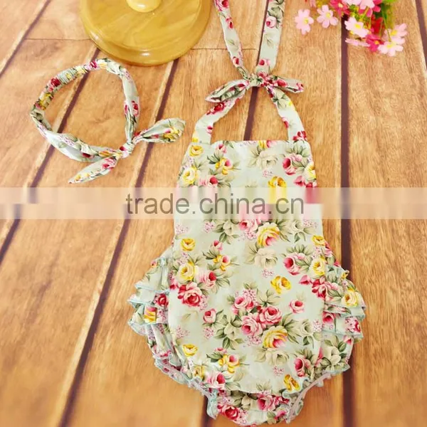 Summer Newborn Baby Roompers photo-3