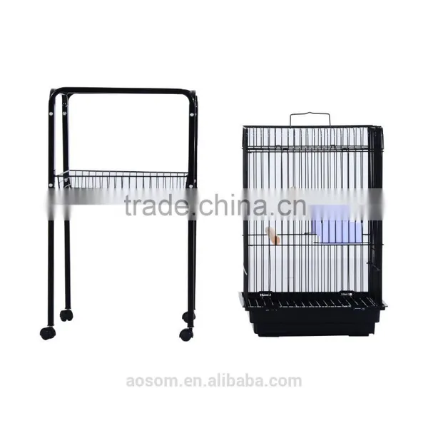 Pawhut 51" Black Metal Bird Cage photo-4