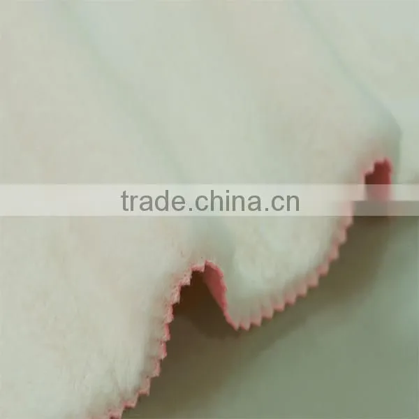 100% Polyester Plush Lining Fabric Soft Shell Fabric for Garment for Shoes for Toy Composite Material Plush