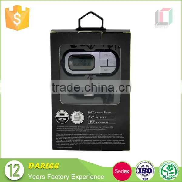 Custom Logo Recyclable Free Sample Mobile Phone Charger Packaging Box With Clear Window photo-3
