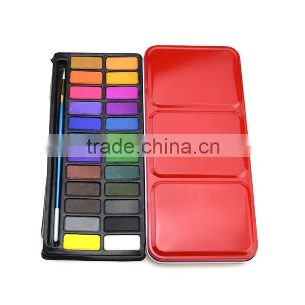 Factory Wholesale 24colors Watercolor Paint Set Artist Painting Set for Children photo-3