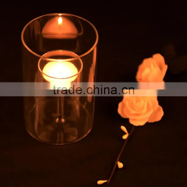 New Design Glass Material Clear Crystal Candle Holder Goblet photo-2