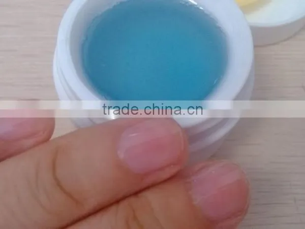 China Wholesale UV Builder Gel Transparent Blue Gel photo-2