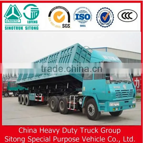 Chinese Factory 2016 New 80T Side Dump Semi Trailer Online Shopping photo-3