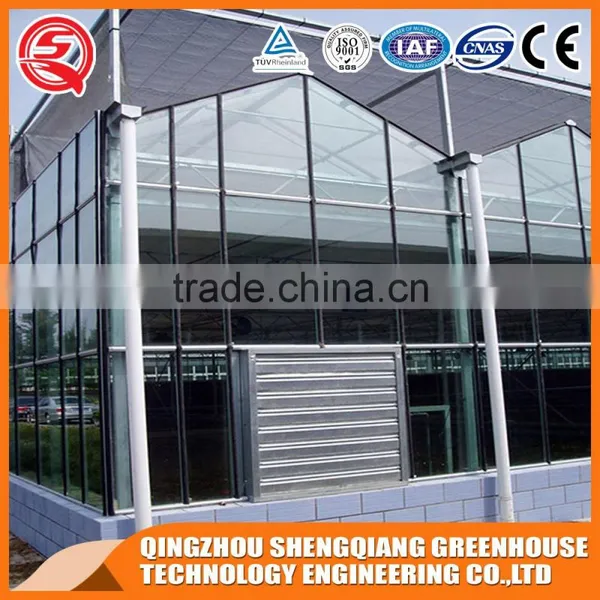 Large Glass Agricultural Greenhouses Indoor Glass Greenhouse Used photo-4
