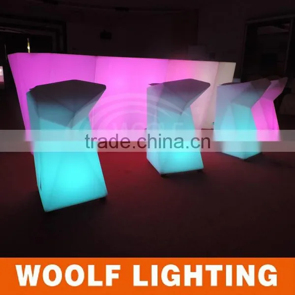Compliant Rechargeable Colourful Waterproof RGB LED Glowing Bar Chair photo-2