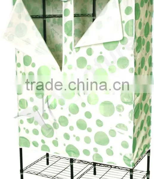 Metal Furniture Non-woven Folding Wardrobe photo-3