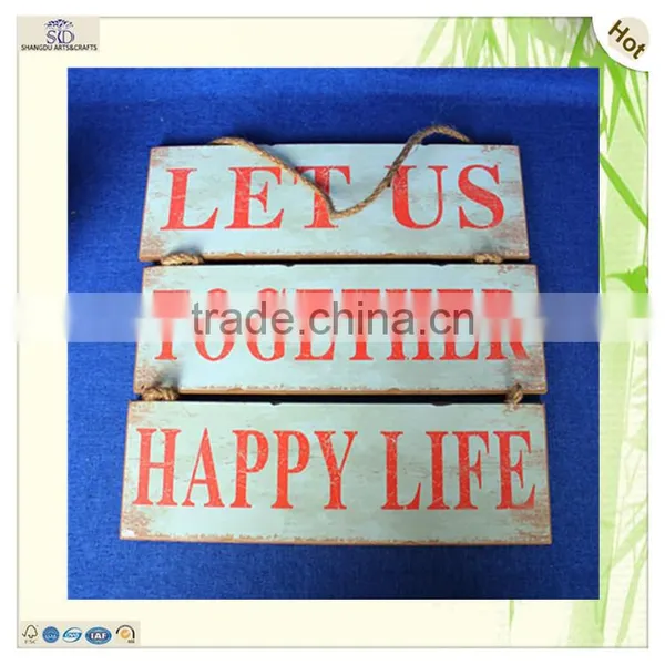 custom design popular hanging string mdf material door plate