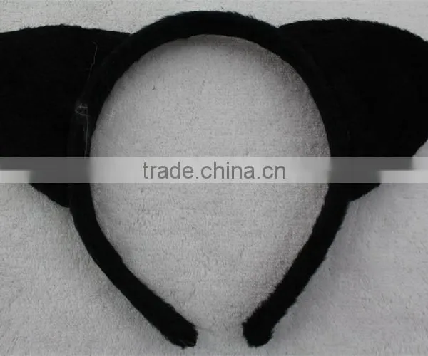 Party Black Cute Cat Ears Headband Funny Hairband for Children photo-2