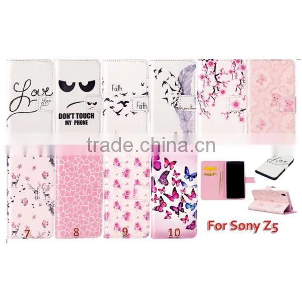 PU Leather Phone Cover IMD Phone Case for Sony Z5 / Mini photo-6