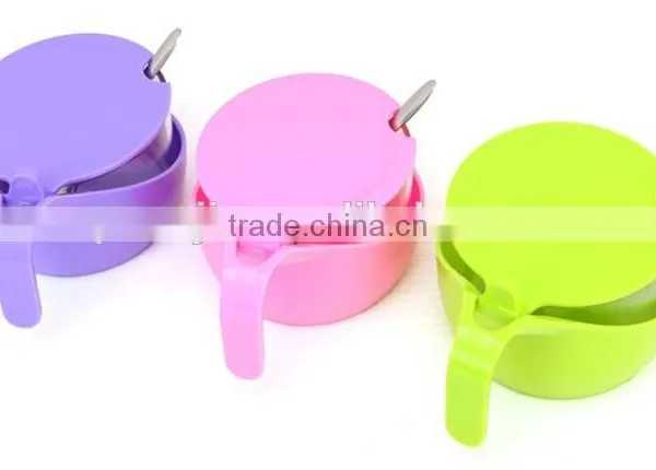 New Arrival Colorful With Cover Spoon Plastic Soy Saucet Condiment photo-2