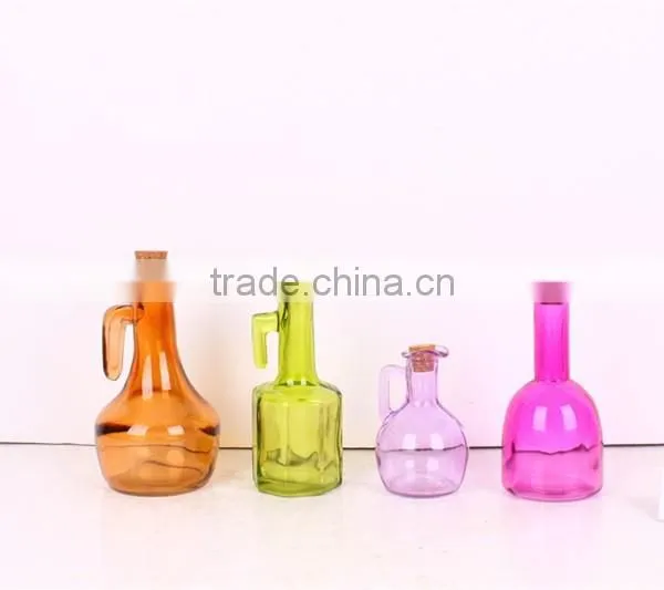 Decorative Colored Glass Wine Bottle photo-4