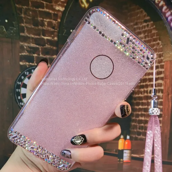Promotion Gifts Silicone Cell Phone Case Diamond Mobile Phone Cases for IPhone7/7Plus/6/6s/6plus/6splus Tpu Soft Case photo-4