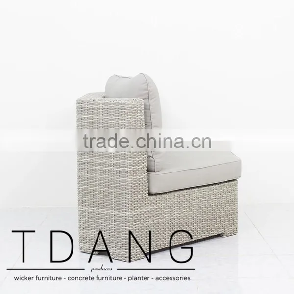 Sedona Wicker Bench Corner - Outdoor Poly Rattan Furniture photo-3