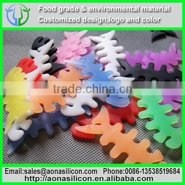 Silicone Fish Bone Earphone Cable Organizer photo-2