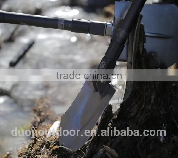 Top Brand Multi-function Outdoor Sport Tools With Shovel Knife Hoe Digger Flashlight photo-2