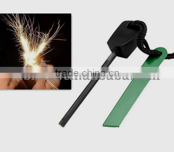 Outdoor Emergency Survival Fi Portable Magnesium Flint Stone photo-5