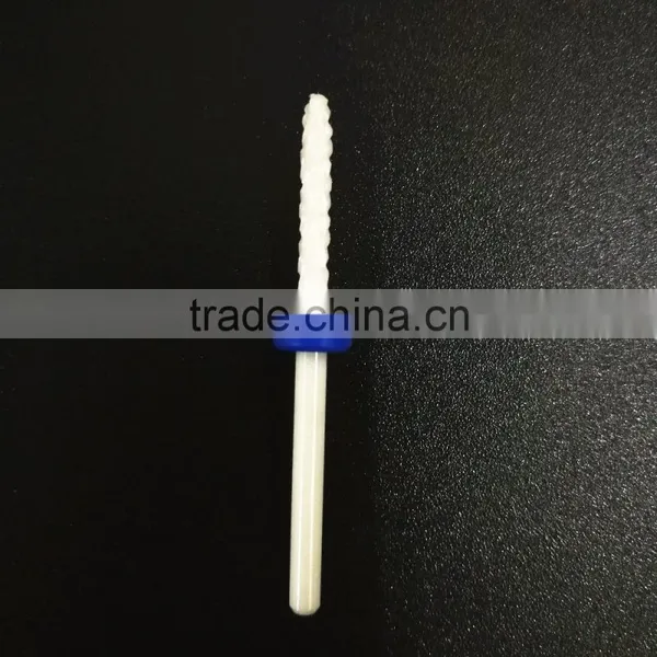 Nail Art Tools Small Flame Ceramic Nail Drill Bit for Callus Electric Manicure Machine photo-2