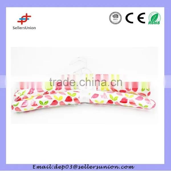 5# 3pcs Satin Clothes Hanger in PVC Bag