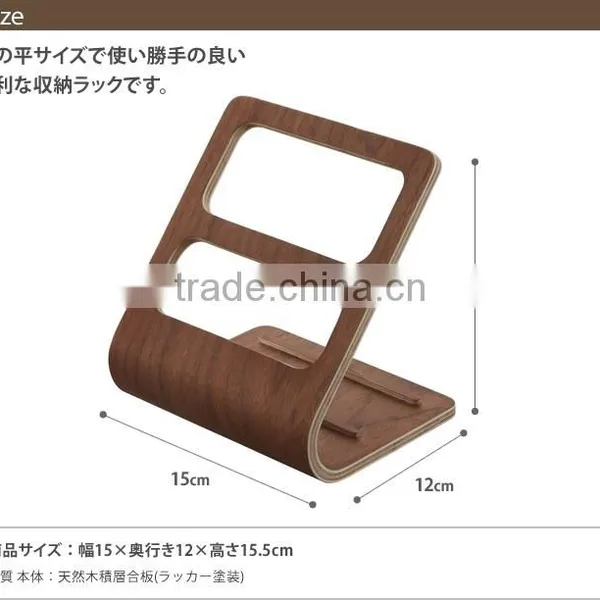Wooden TV Remote Control Caddy Organizer Mobile Phone Stand TV Remote Control Holder photo-6