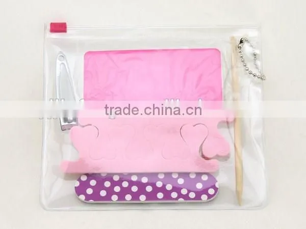 Promotional Pedicure Tools Nail File Feet Brush Set in PVC Bag photo-6