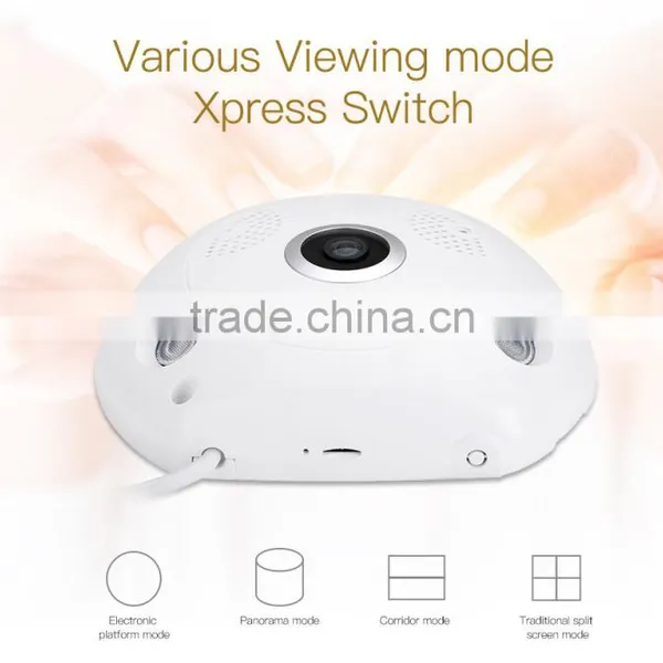 2017 New Hot 3.0 Megapixel 360 Degree Fisheye Lens 360 Degree Fisheye Lens Network Wireless CCTV IP Camera photo-3