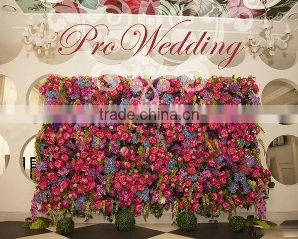 Indoor or Outdoor Wedding Decoration Flower Artificial Walls for Hotel Decoration,fake Flower Wall Artificial Rose Wall photo-6