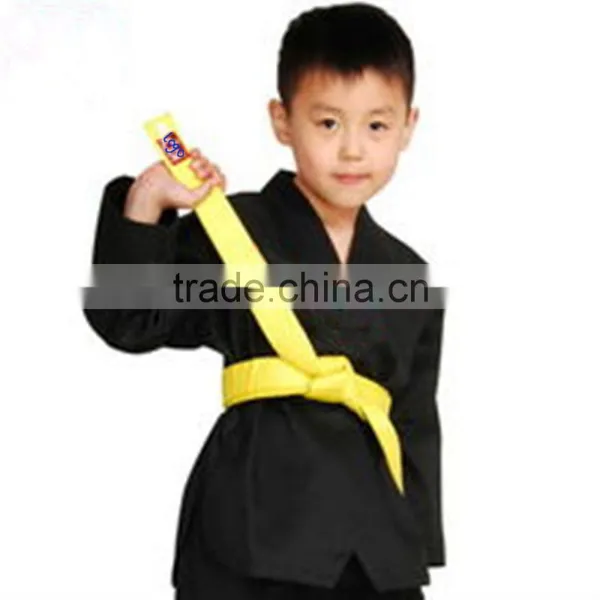Taekwondo Uniform for Kids Black Taekwondo Uniform 100% Polyester Taekwondo