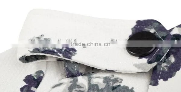 2015 New Style Fashion Flora Printed Stand Collar Long Sleeve Formal Mature Ladies Office Wear Dresses Dress photo-5