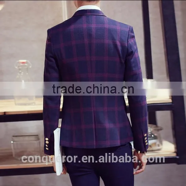 Grid Window Pane Man Suit.BSPL0642 photo-5