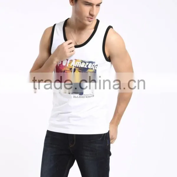 Custom White Printed Cheap Training Vest photo-3