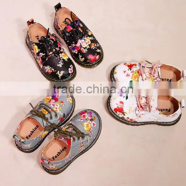 Zm50348b Girls Fashion Casual Shoe 2017 Europe pu Leather Shoes Children photo-2