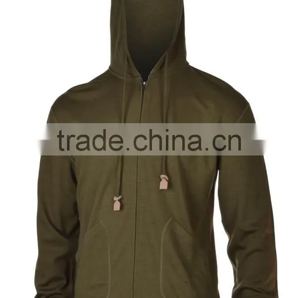 Merino Wool Blank Hoodies Clothing Full Zip Hoodie Mens photo-2