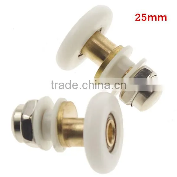New Arrival Hot Sale 2PCS/lot 19mm-27mm Dia Partiality Shower Bath Door Rollers Runners Wheels Pulleys Long Lasting photo-3