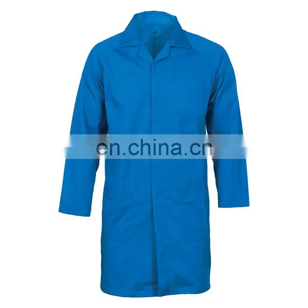 China Factory Cheap White Chemical Men Acid Resistant Lab Coat Designs photo-4