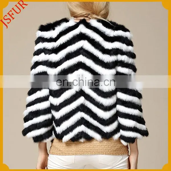 Fashion Newest Hot Sale Rabbit Real Fur Women's Coat photo-3