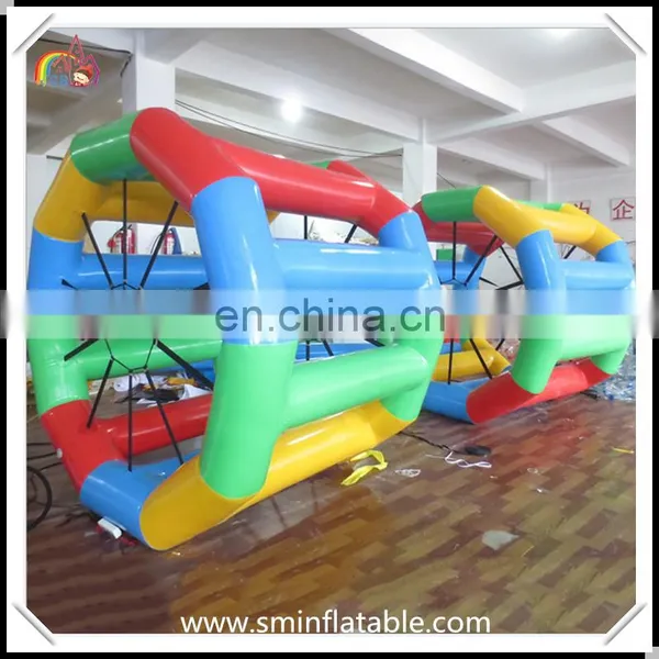 Promotion Colourful Inflatable Water Walking Wheel, Floating Water Roller , Exciting Surfing Water Game From China Supplier photo-3